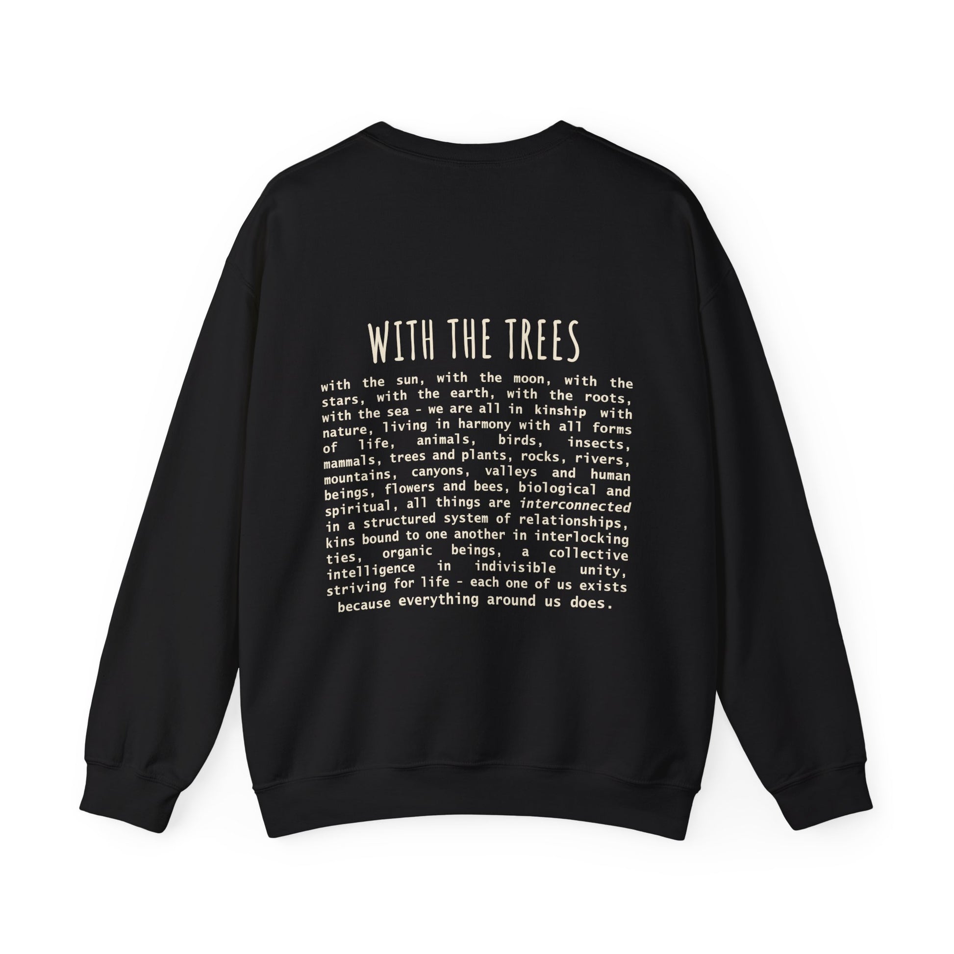 with the trees crewneck sweatshirt - with the trees
