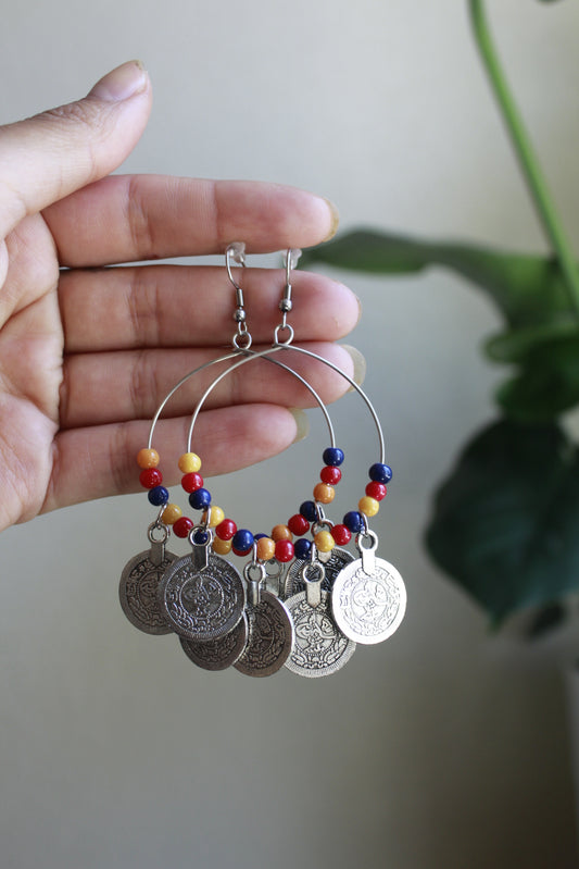 festive earrings - with the trees